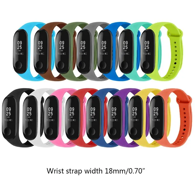 Pulseira de silicone para mi band 4, 8/10/12/peças, substituição, universal, pulseira inteligente