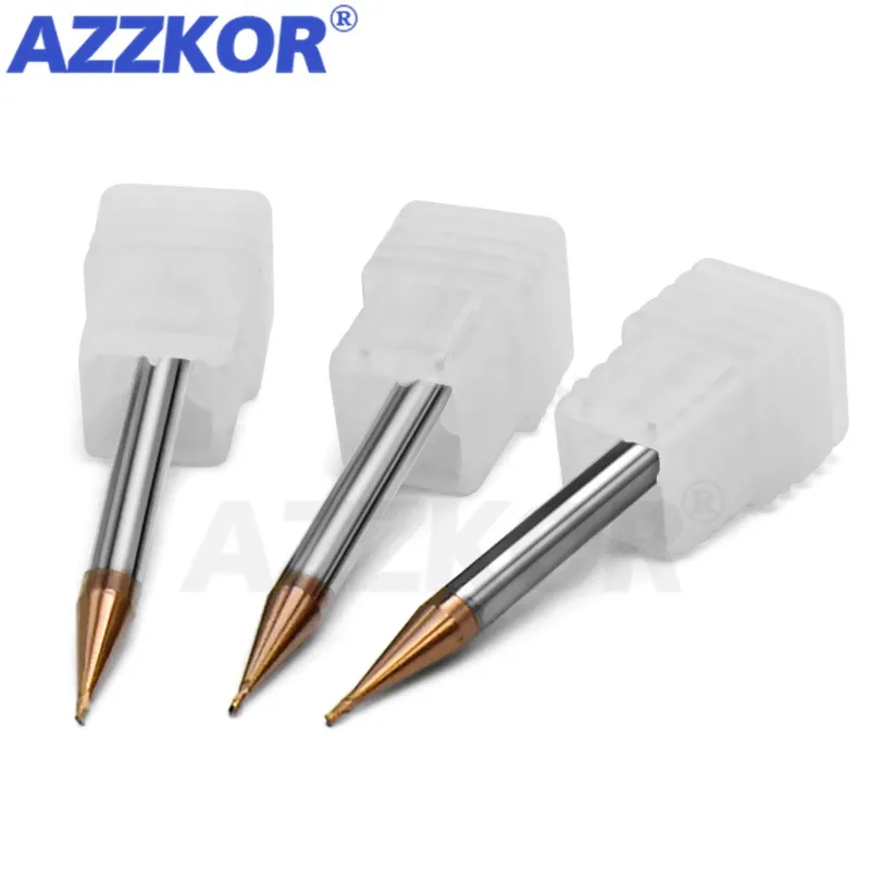 Milling Cutter Alloy Coating Tungsten Steel Tool Cnc Maching Small Diameter Endmill Top Face Cutter Kit Milling Machine Tools