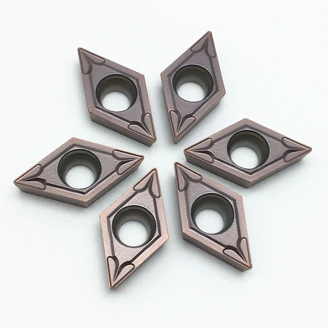 DCMT070204 DCMT11T304 DCMT11T308 di alta-qualità parti tornio utensili CNC utensili di tornitura esterni girando lame lame in metallo duro