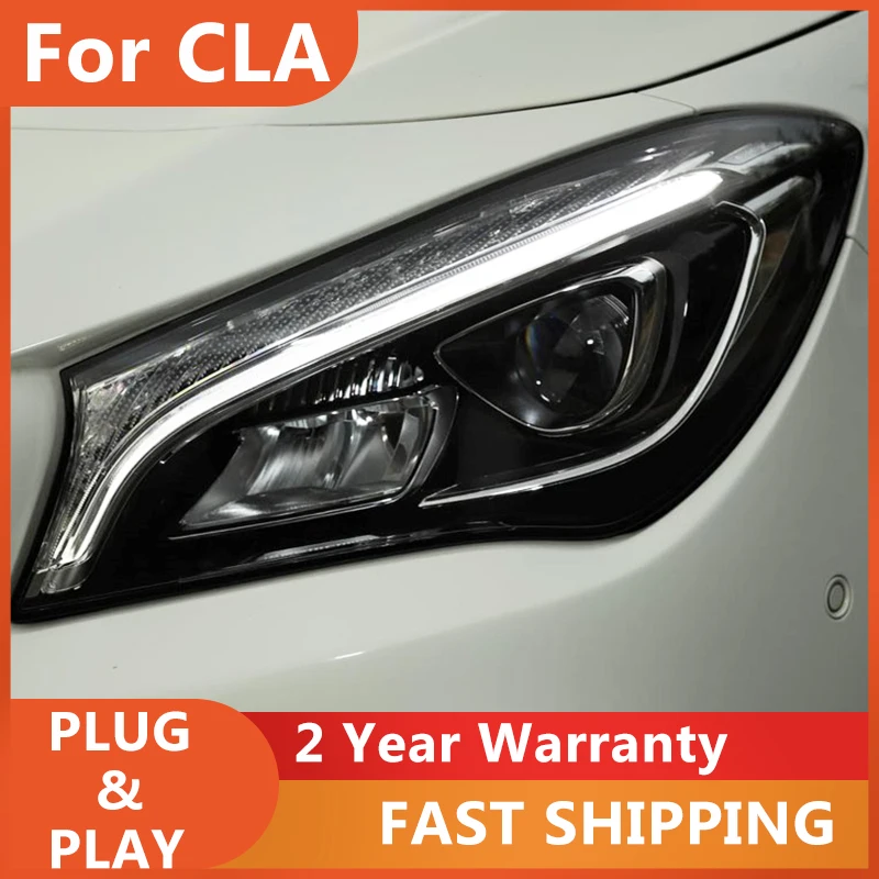 

ALL LED Head Lamps For Benz CLA W117 2014-2020 CLA220 CLA200 CLA260 Head lamp LED Headlight LED Dual Projector