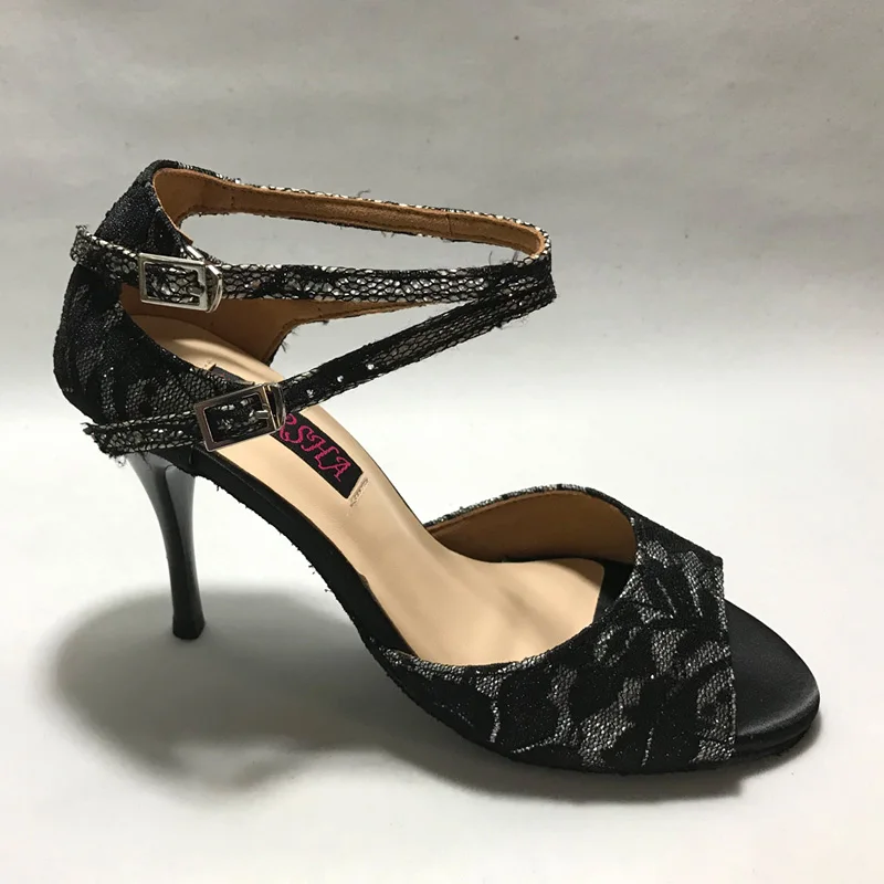 Zapatos de baile latino cómodos y a la moda para mujer, zapatos de salsa, tango, boda y fiesta, 6257SGL