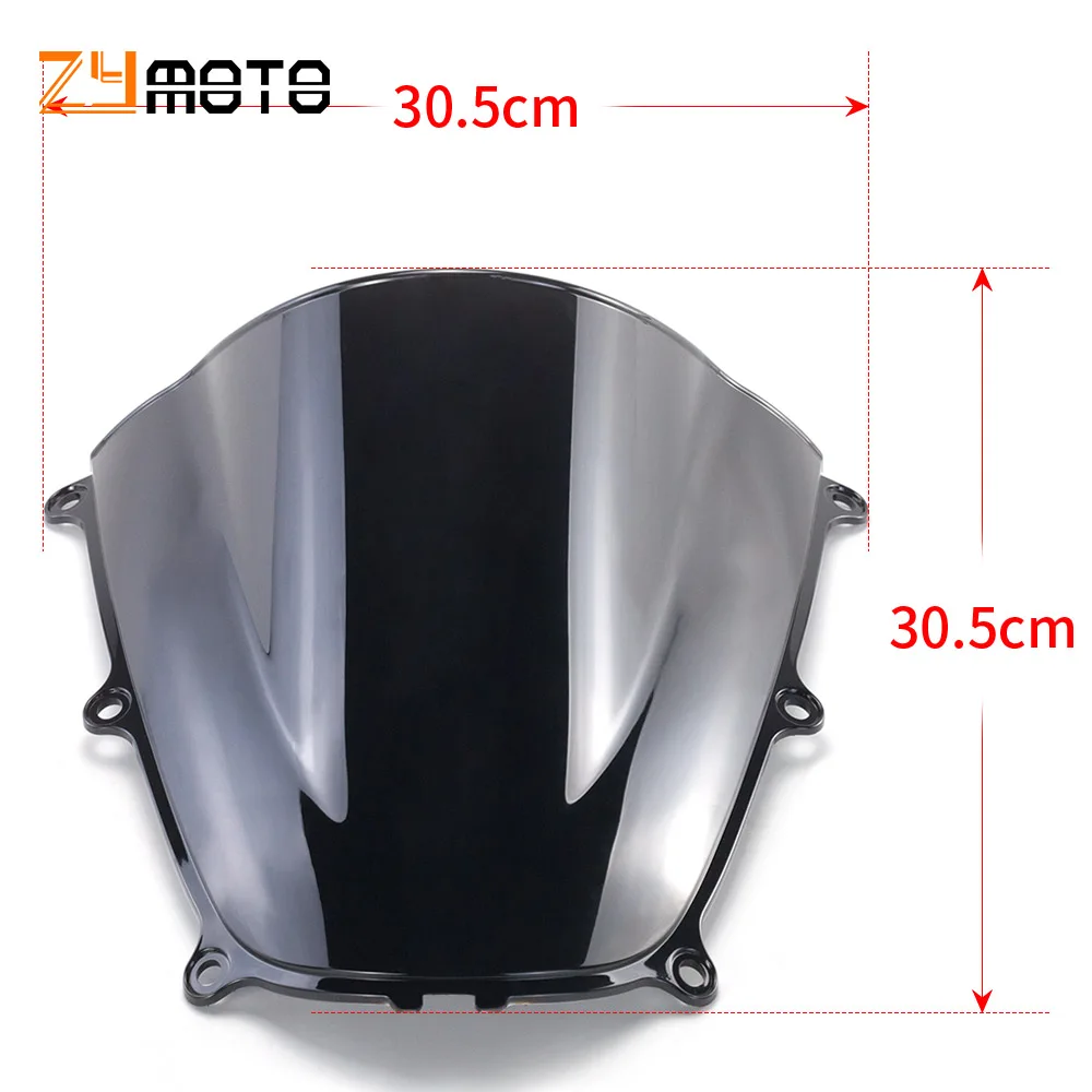 Parabrisas de doble burbuja para motocicleta, protector de pantalla para Honda CBR 600, 2005, 2006, cbr 600, F5, 05, 06, CBR600 RR, cbr600 rr,