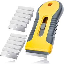 Clean Razor Scraper Ceramic Glass Car Window Tools Sticker Razor Blade Squeegee Remover Tint Vinyl Wrap Glue Auto Cleaner
