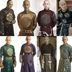 Manchu Qing Dynasty men ancient China clothes emperor's brother COSTUME Prince ancient clothes Baylor's  Lord's ancient Robe