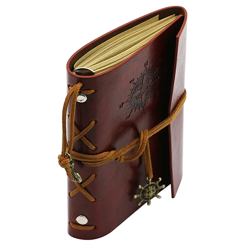 Retro Anchor Faux Leather Cover Notebook Journal Traveler Book Diary Blank