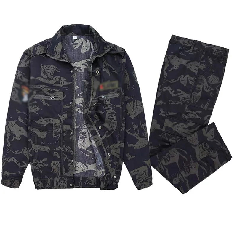 2022 New Spring And Autumn Outdoor Camouflage Suit Men\'s Labor Protection Suit Welder Wear-resistant Overalls