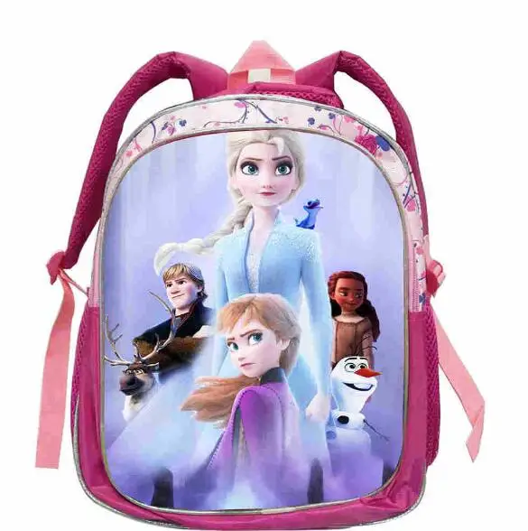 Disney Frozen 2 Character backpack Children\'s school Bagpack Elsa & Anna Princess Schoolbag for girls pupil mochila escolar