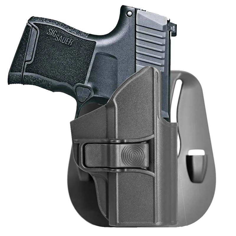 Funda táctica Sig P365 OWB para Sig Sauer P365lx, cinturón de transporte abierto, funda con soporte de paleta, 9mm