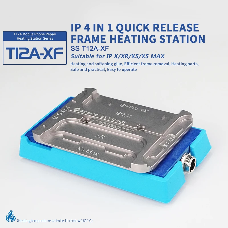 4in1 Frame Heating Station T12A-XF for iPhone X XS MAX XR Screen Bezel Frame Separating Machine LCD Disassembly Repair Tools