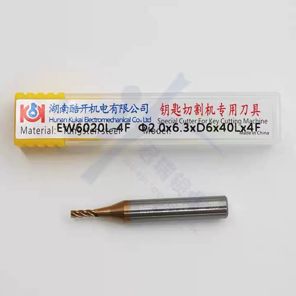 Original KUKAI Carbide 2.0mm End Milling Cutter SN-CP-PJ-03 Drill for SEC-E9 Alpha Beta Key Cutting Machines