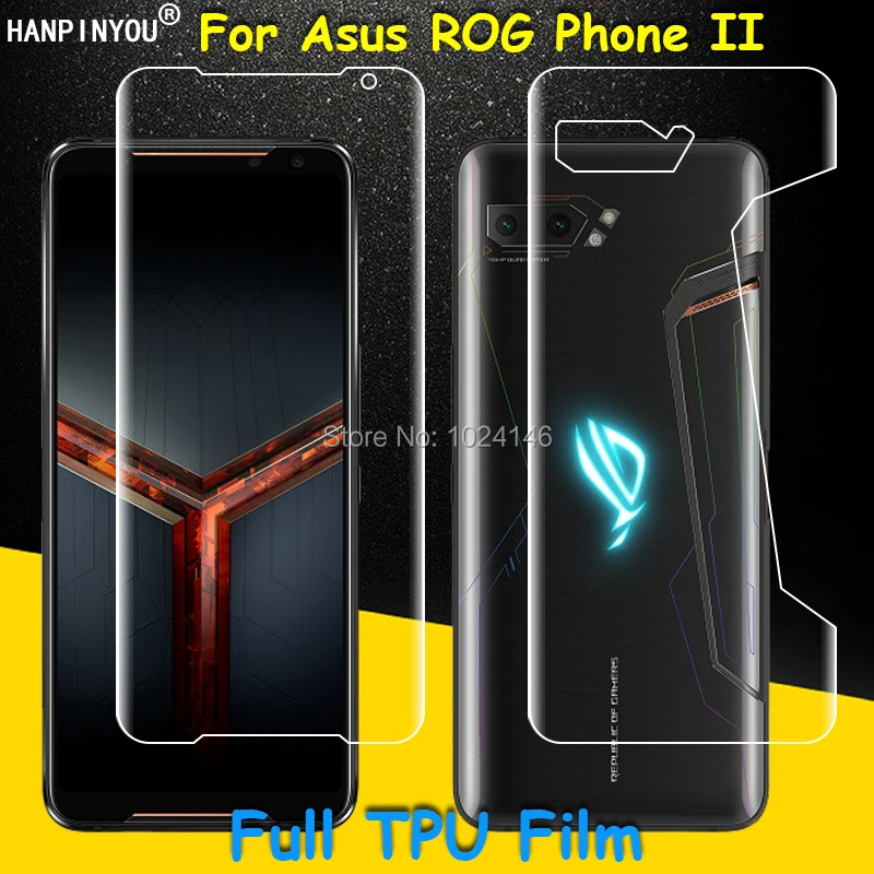 Front / Back Full Cover Clear Soft TPU Film Screen Protector for Asus ROG Phone 5 Pro 3 Strix 2 II ZS661KS ZS660KL ( Not Glass )