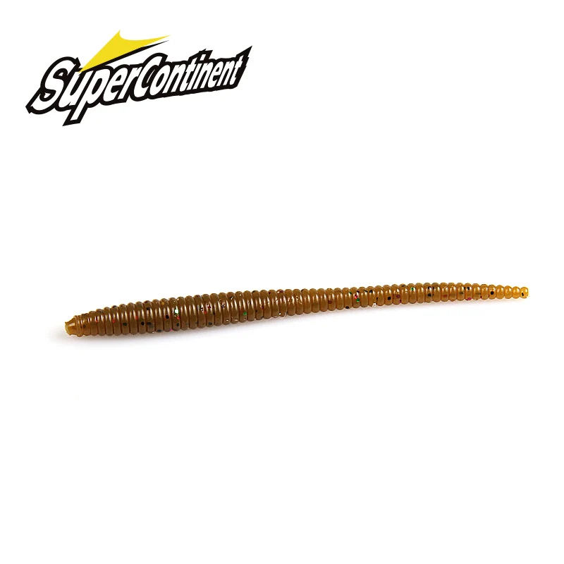 Supercontinent Slow SinkingTrout Worm Soft Baits  80mm Artificial Fishing Lures Sea Worms Earthworm Fishing Soft Lures Wobblers