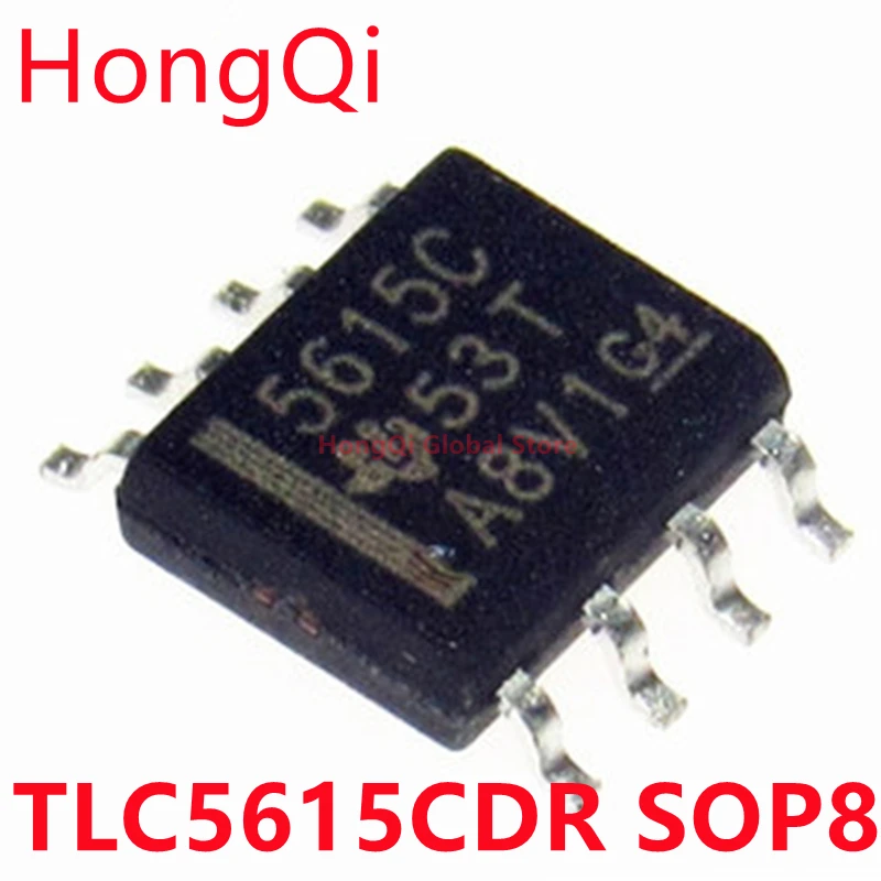 10PCS TLC5615C TLC5615CDR 10-BIT DIGITAL-TO-ANALOG CONVERTERS SOP8 TLC5615 new and original IC