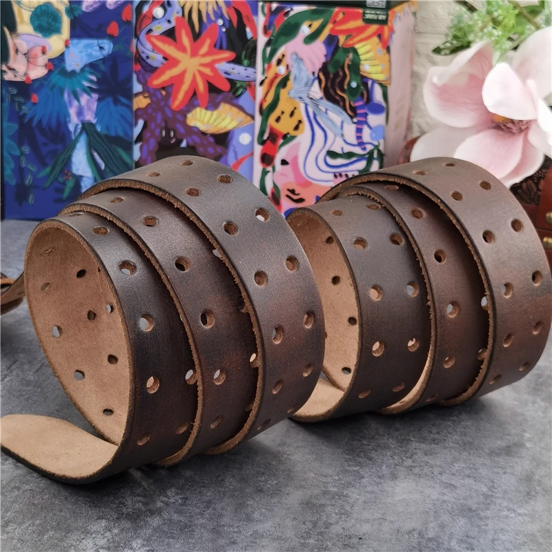 Retro Nam Dây Kim Loại 38MM Đôi Pin Lưng Nam Da Thắt Lưng Nam Quần Rộng Thắt Lưng Da Nam Ceinture dây Lưng Nam MBT0068