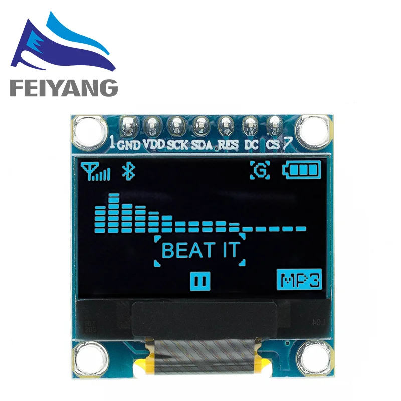 10PCS 4pin 7pin Weiß/Blau/Gelb Blau farbe 0,96 zoll 128X64 OLED Display Modul Für Arduino 0,96 "IIC I2C SPI Kommunizieren – Detail 6