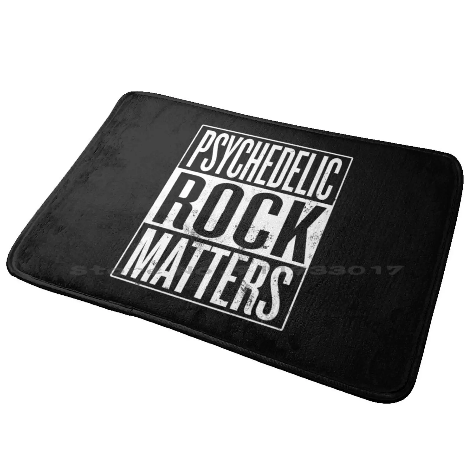 Psychedelic Rock Matters Entrance Door Mat Bath Mat Rug Death Loop Arkane Video Game Fps Anti-Slip Bedroom Kitchen Foot Mat