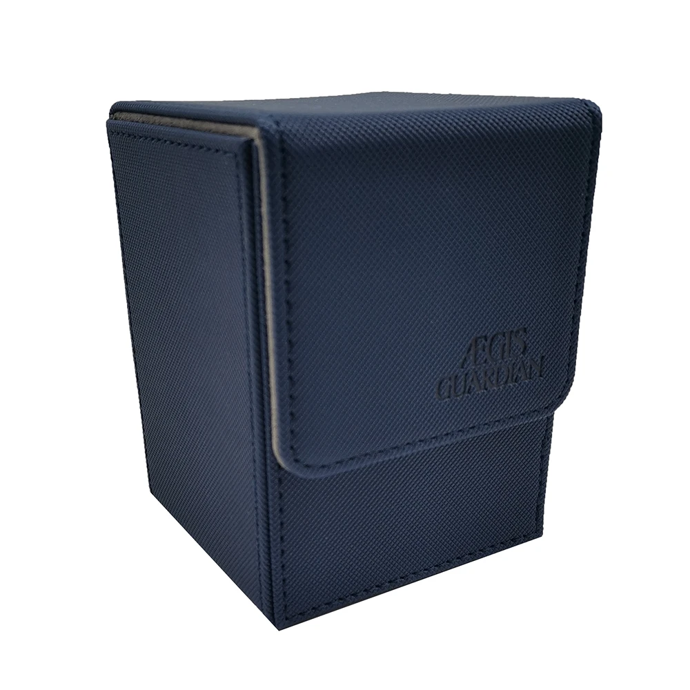 AEGIS GUARDIAN Top-Loading Card Case Deck Box for-Mtg Yugioh TCG Binders: Blue 100+