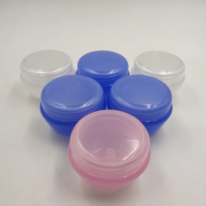 80pcs/lot 20ml 20g small PP plastic cream jar cosmetic jar, plastic cosmetic sample container with lids,makeup sample bottle pot