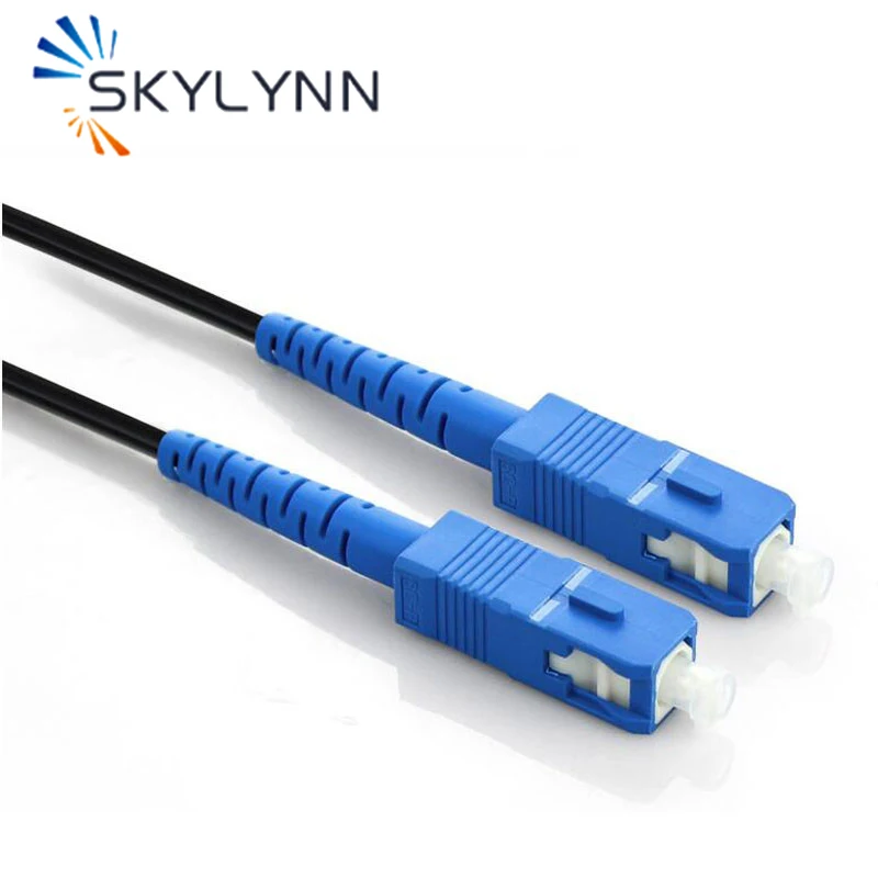 50/100 Meter Single Mode Single Core G652D OS2 Fiber Optic Drop Cable Patch Cord LSZH For FTTH With Steel Wire Strength Member