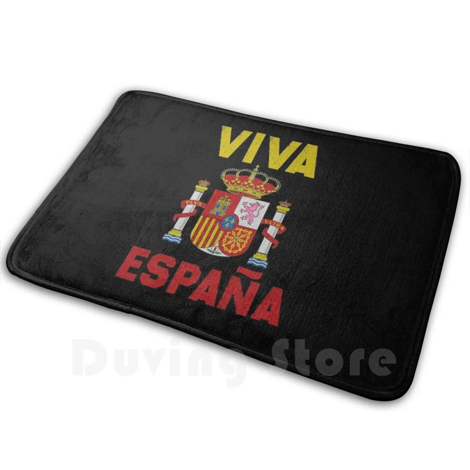 Spain Viva Espana Mat Rug Carpet Anti-Slip Floor Mats Bedroom Spain Spaniard Spanish Soccer Southern Europe Espana