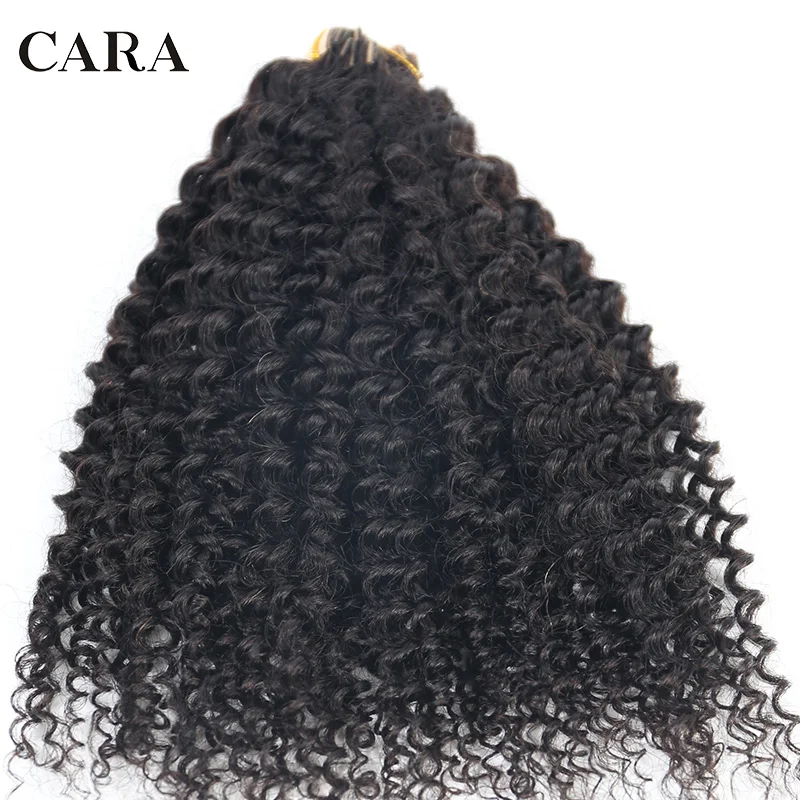 

Afro Kinky Curly PU Tape In Hair Extensions Human Hair 3C 4A Virgin Hair For Black Women Seamless Bundles Brazilian Wave CARA