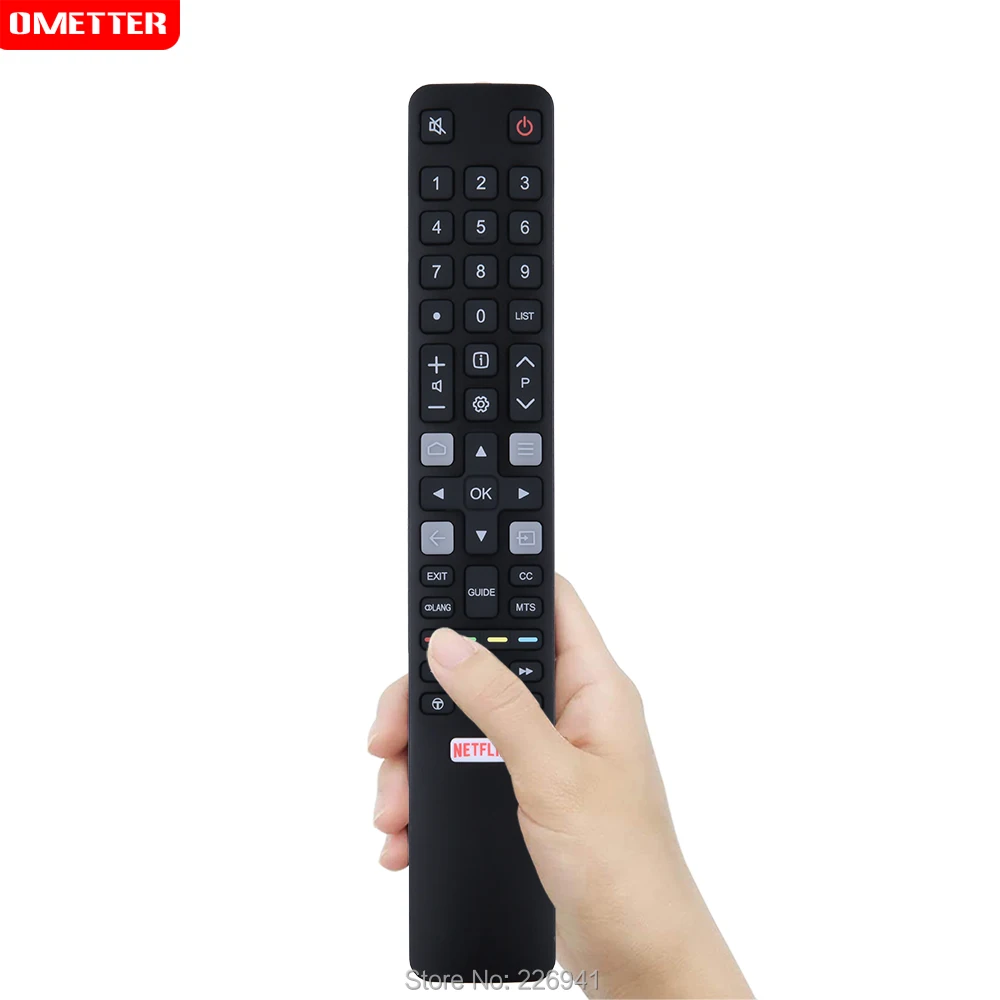 Telecomando per TCL TV 32 s6000s 40 s6000fs 43/49 U55 U65 U49P6006 U43 U65S9906 43 p20us 43 s6000fs 65 x2us 65 x4us 49 p3cfs 49 p3cf