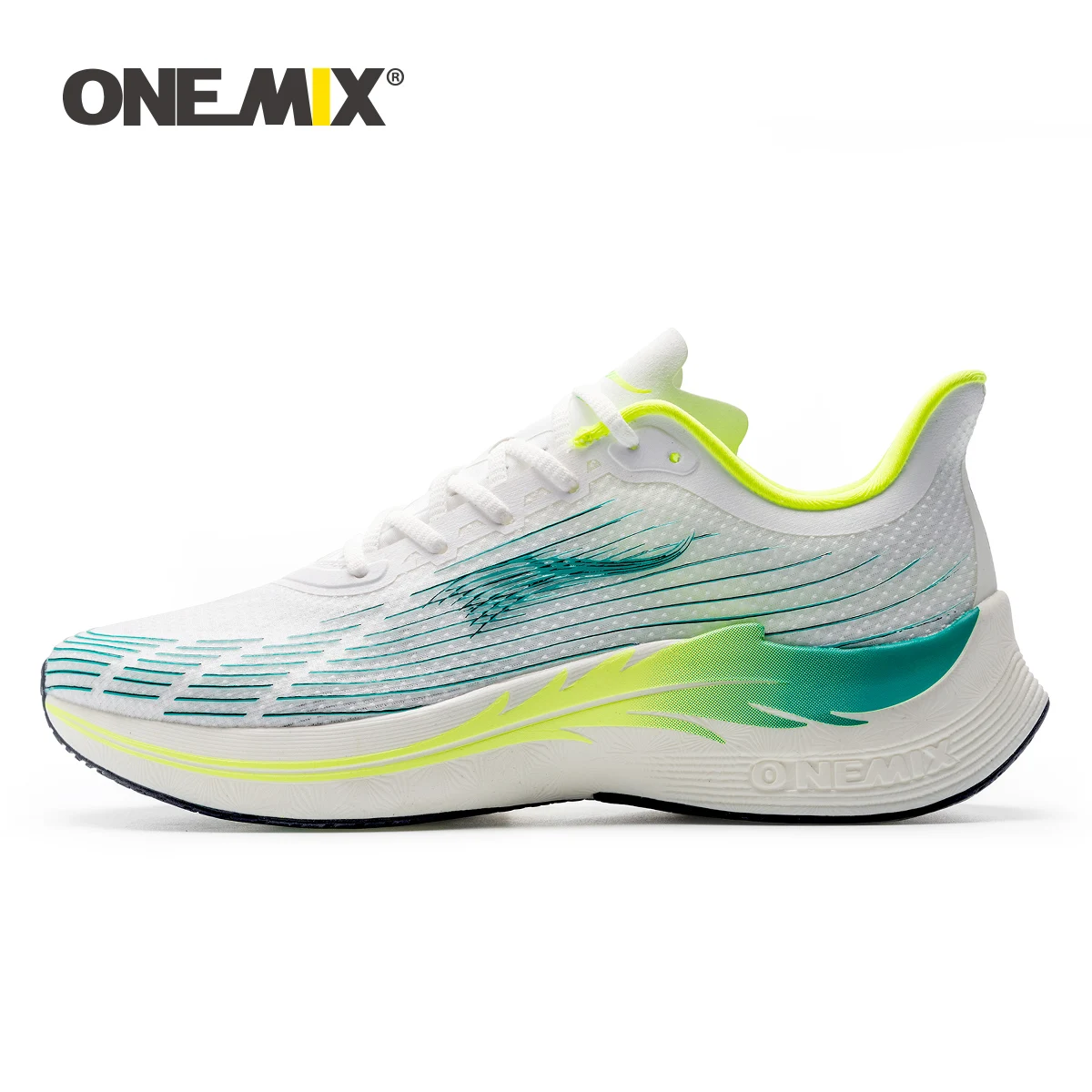ONEMIX Laufschuhe für Outdoor-Marathon, atmungsaktive Sport-Damen-Sneaker, Schnür-Mesh-Sportschuhe