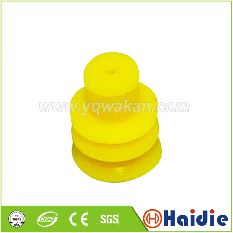 

100pcs automotive plug silicone rubber seal HDZ-29 yellow wire seals for auto connector