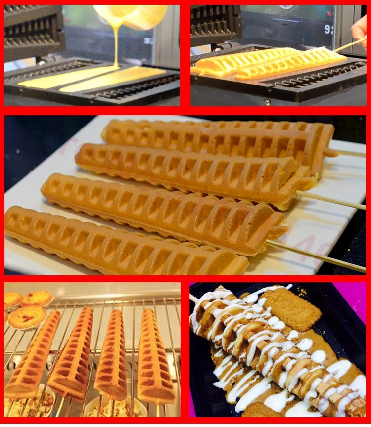 شجرة شكل عصا الهراء صانع 110 فولت/220 فولت التجارية اسكيمو الهراء بيكر شجرة عيد الميلاد الهراء آلة وجبة خفيفة المعدات