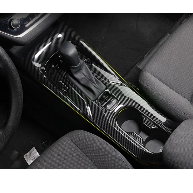 For Toyota Corolla E210 2019 2020 Car Styling ABS Left Car Front Center Console Shifter Cover Trim 1pcs high Low  Equipped Only