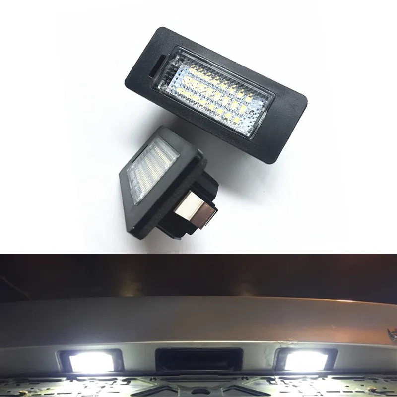 

1 Pair Car LED License Number Plate Light Canbus No Error led Lamp For E39 M5 E70 E71 E72 X5 X6 E60 M5 E82 E90 325i E92 E93 525i