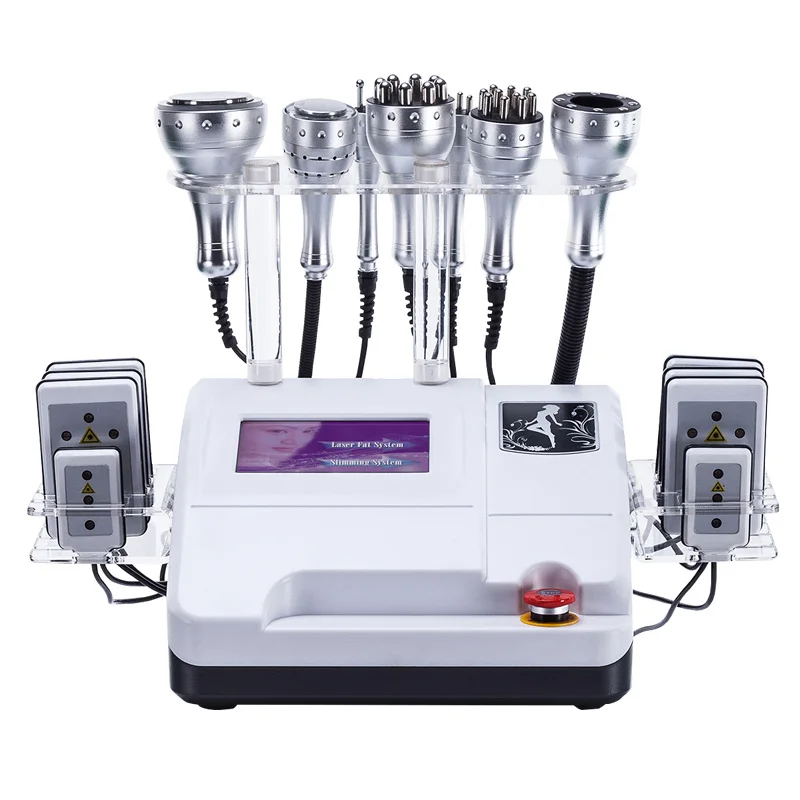 New 8 IN 1 Lipo Laser 40K Cavitation RF Vacuum Slimming Machine Radio Frequnecy Beauty Device