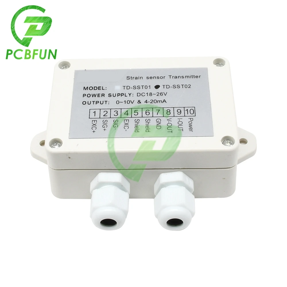 0-5V 0-10V 4-20mA Load Cell Sensor Amplifier Transmitter Strain Gauge Sensor Weigh Transmitter Amplifier Sensitivity 1.5-2.1MV/V