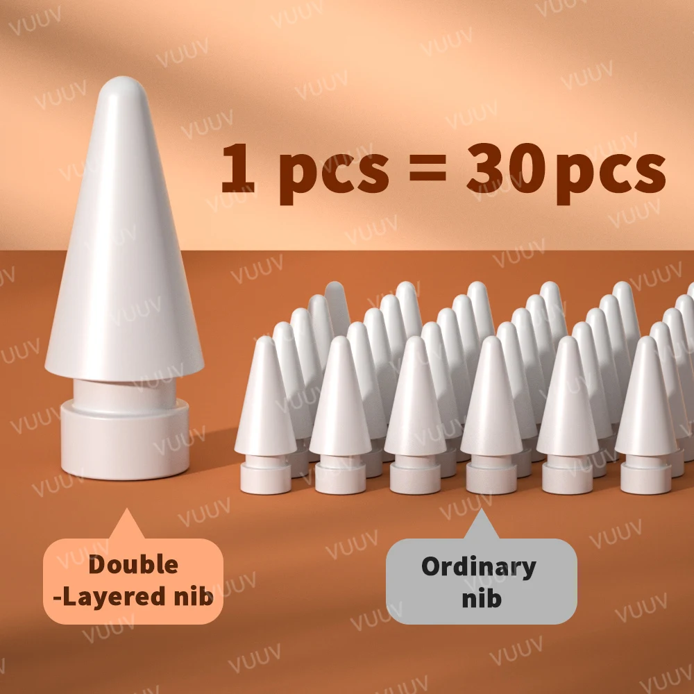 Pencil Tip For Apple Pencil Nib 3/6 Pcs Double Layer 2B HB Thin Soft Hard Replacements Tip For Apple Pencil 1st 2nd Generation
