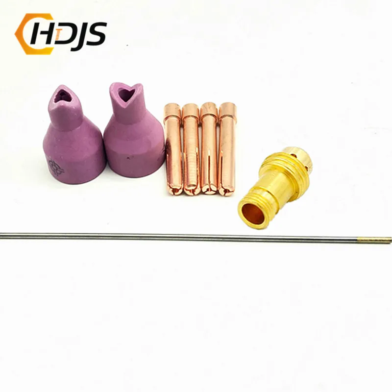 8 Pcs QQ150 QQ-150A TIG welding torch accessories matching TIG welding machine 150A welding machine Inner and outer nozzle