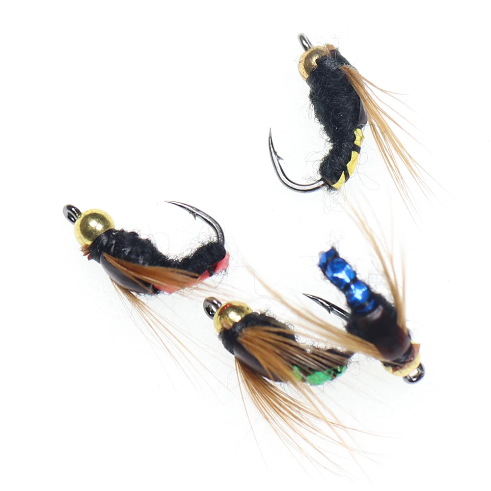 ICERIO Cebo artificial insectos Ninfa Scud hundimiento rápido trucha - imagen 5