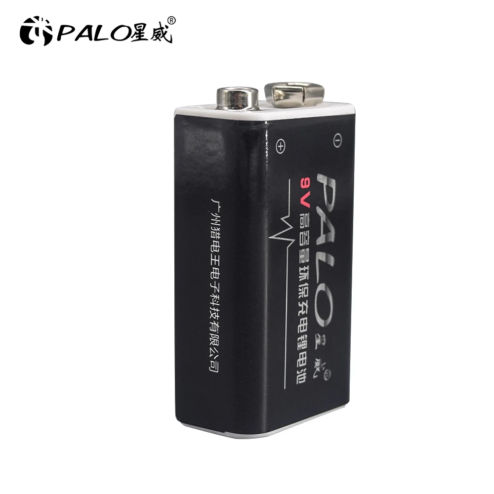PALO 1-16 Chiếc 9 V 6F22 600MAh 9 Volt Lithium Pin Li-ion Cho RC Máy Bay Trực Thăng mẫu Micro Đồ Chơi