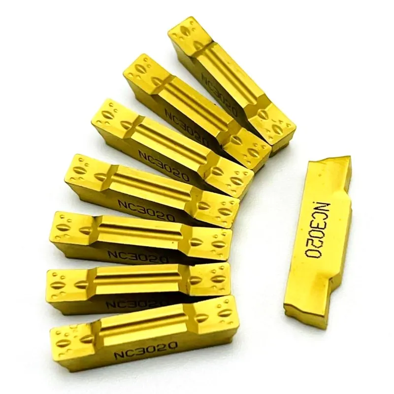 10 Chiếc MGMN150 MGMN200 MGMN300 MGMN400 NC3020 NC3030 PC9030 Làm Khe Carbide Lưỡi Dao Cắt Và Làm Khe Dụng Cụ MGMN300