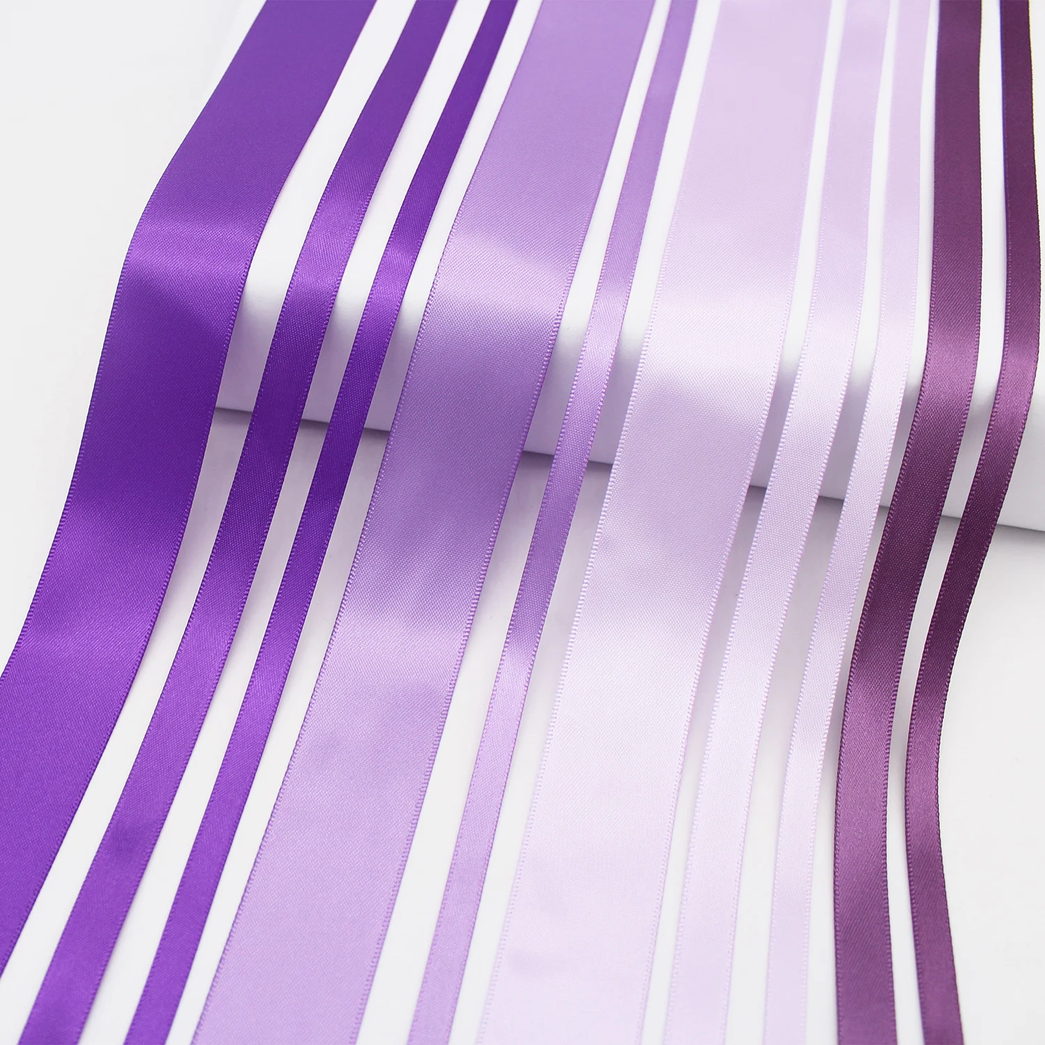 5 Meter/Lot Purple Series Ribbons Solid Color Grosgrain Ribbon Satin Ribbon Print Dots Tapes For Handmade Crafts DIY Accessories