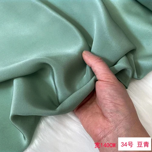 100% Silk Crepe De Chine Silk Fabric Dress Shirt Pajamas Wide Leg Pants Solid Color Clothing 140cm Wide 16mm Vacation