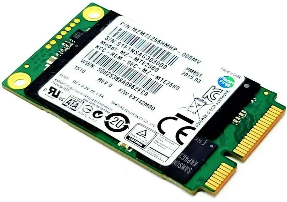 SSD mSATA PM851 128GB 256GB 512GB 1TB MZ-MTE256D Solid State Drive