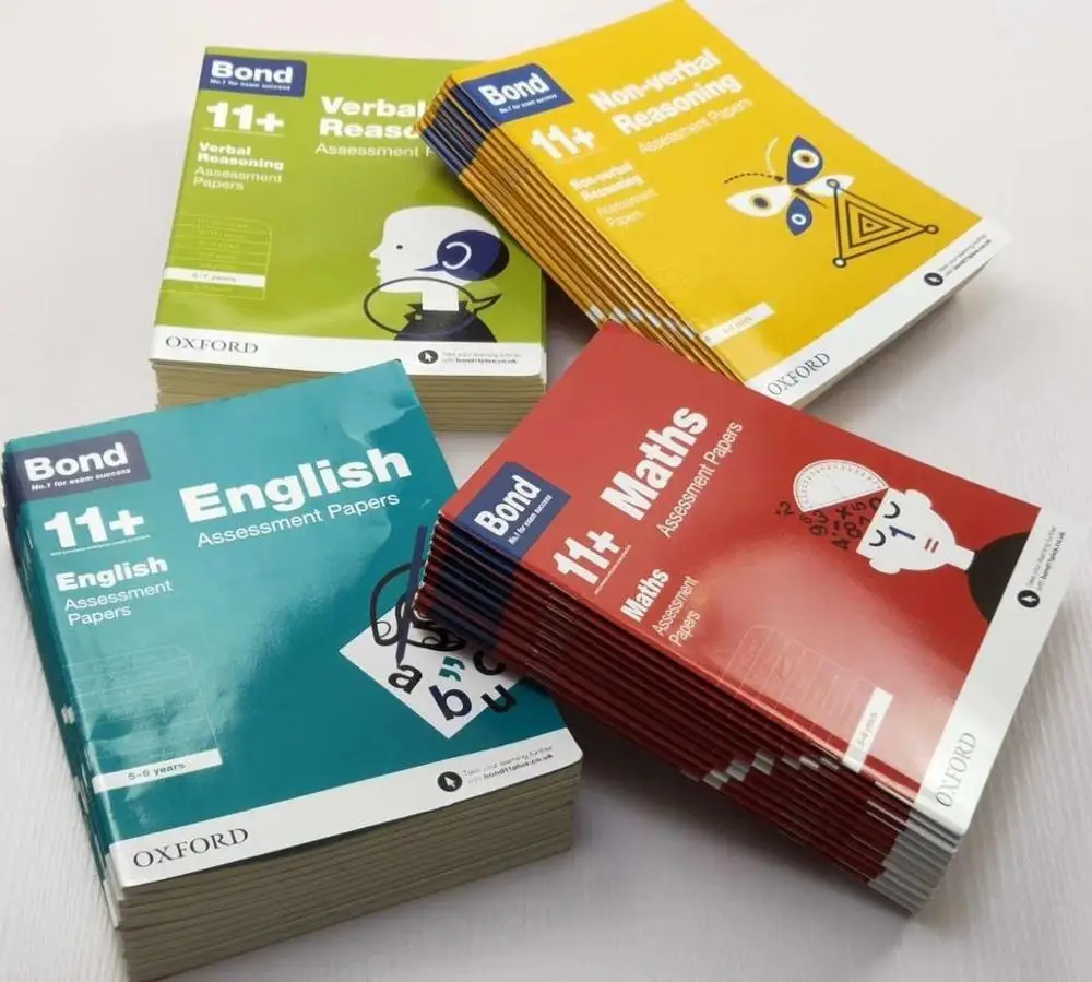 42 Books Bond 11 English Maths Verbal Reasoning Non-Reasoning Assessment Papers Books  For 5-13 Years Old