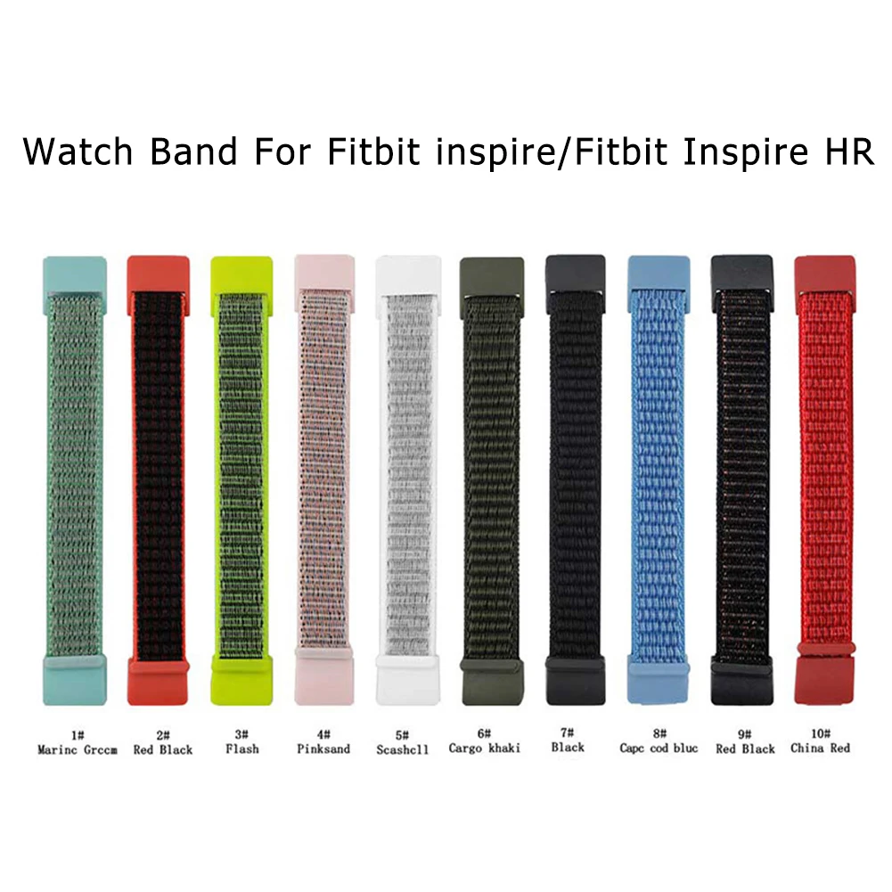 Cinturino in Nylon per Fitbit Inspire 2 Smart Wristband donna uomo bracciale cintura sportiva per Fit Inspire 1 Bit HR Correa cinturini