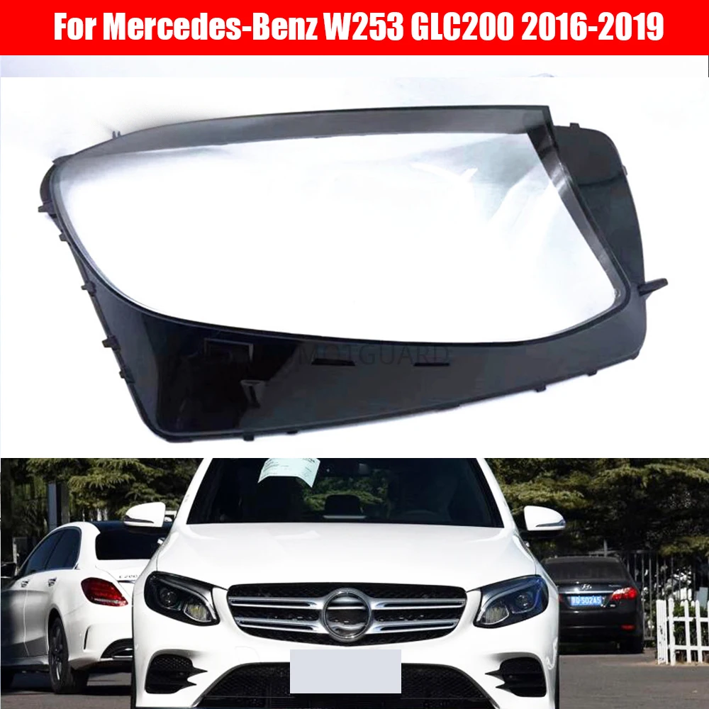 

Headlamp Lens For Mercedes-Benz W253 GLC200 GLC260 GLC300 2016 2017-2019 Headlight Cover Replacement Car Front Head Auto Shell