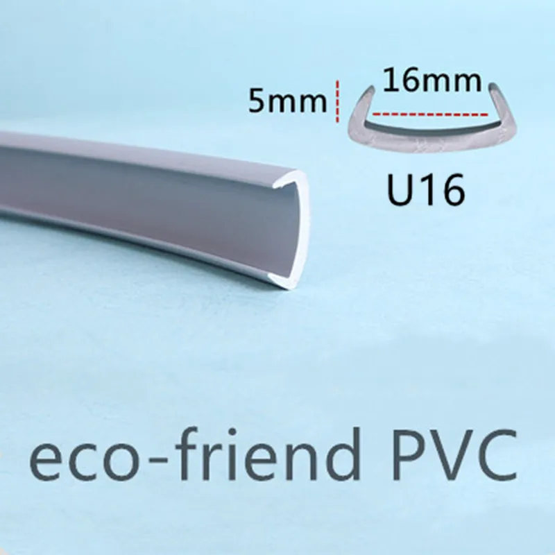 U Edge Banding Veneer Edging Furniture Soft PVC Edgeband 3MM 5MM 9MM 10MM 12MM 14MM 16MM 18MM - 50MM White Beige Gray Black Red