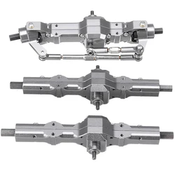 Dla WPL 1/16 B16 B36 6WD wymienić Upgrade przód/tył/most osi zestaw części ciężarówka części do zdalnie sterowanego samochodu stopu aluminium trwałe