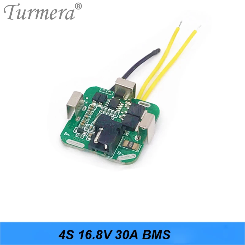 4S 16.8V 14.4V Screwdriver Drill Battery Case Box with 18650 Hoder Bracket 4S 30A BMS Board for Shura Shurika Repair Use Turmera