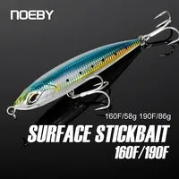 Noeby 16cm 58g 19cm 86g lápiz grande Stickbait señuelo de pesca superficie de curricán flotante cebo Artificial para GT mar barco señuelo de pesca