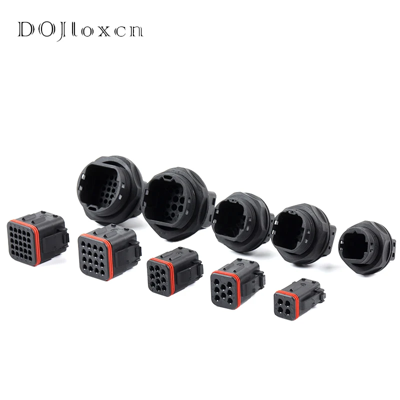 1 Set 4p/8p/10p/16p/25 Pin 132016-001 132016-000 132025-001 Automobile Waterproof Male Female Connector 13208-000 13208-001