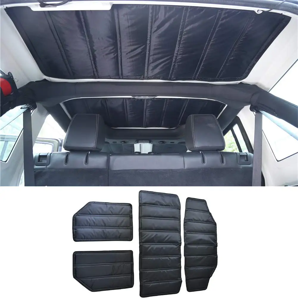 2/4 doors Cotton Roof Hot Heat Hardtop Insulation Cover Pad for Jeep Wrangler JK 2012-2017 J179 J180  LantSun